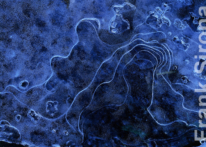 Shapes in blue Ice Pattern © Frank Sirona